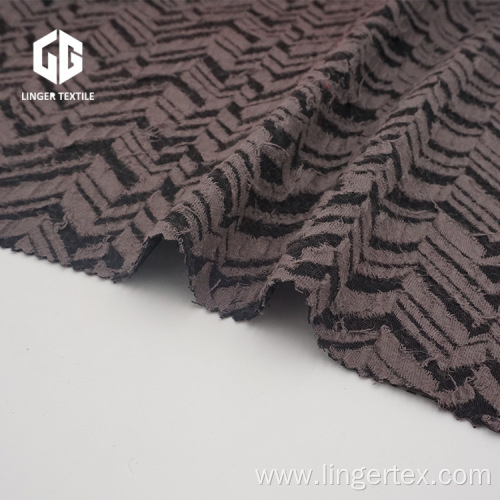 Wave Pattern CVC Jacquard Fabric For Fashion